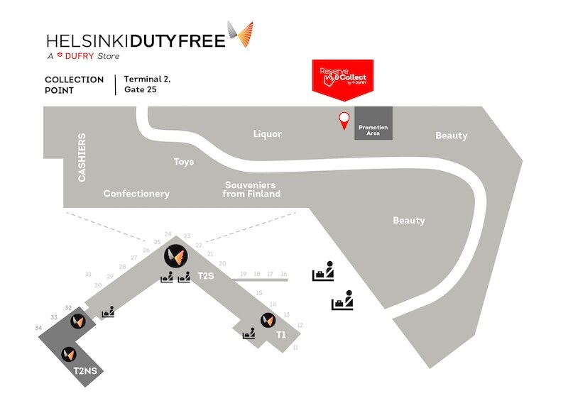 Pickup Points | Duty Free Helsinki Airport Shops